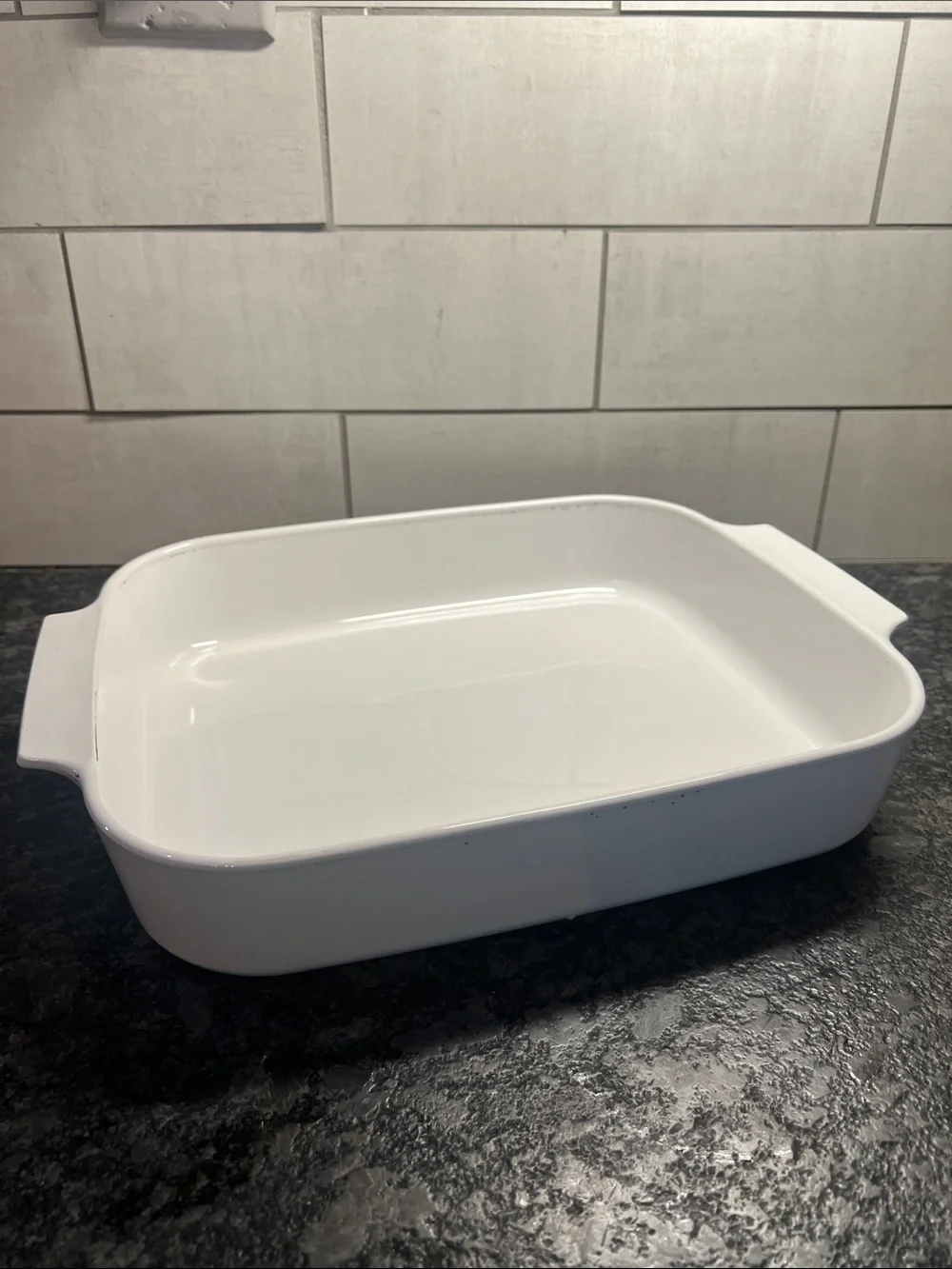 Corningware White Ceramic Baking Dish with Handles - “JUST WHITE” lasagne pan